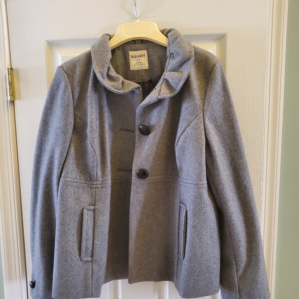 Gray Wool Coat - image 4
